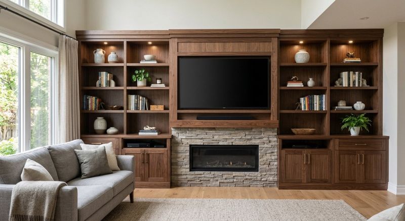 Built In Tv Cabinetry in Raleigh, NC
