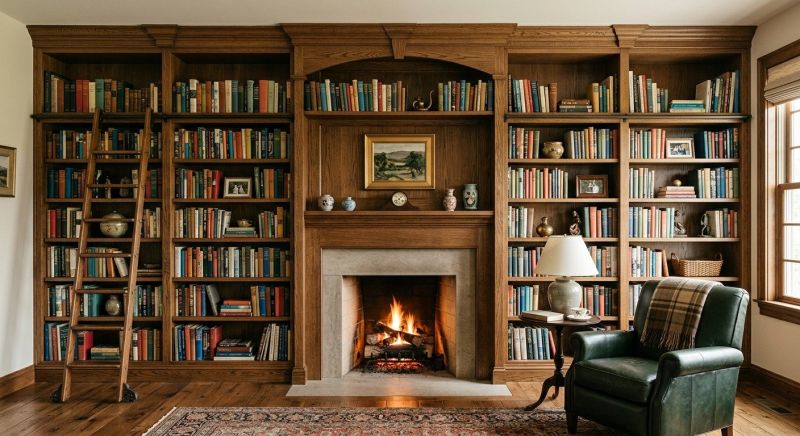 Fireplace Cabinet Installation in Greensboro, NC