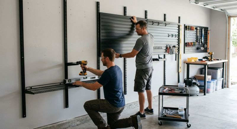 Garage Tool Rack Installation in Charlotte, NC