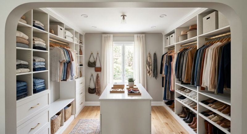 Walk In Closet Remodeling in Winston Salem, NC